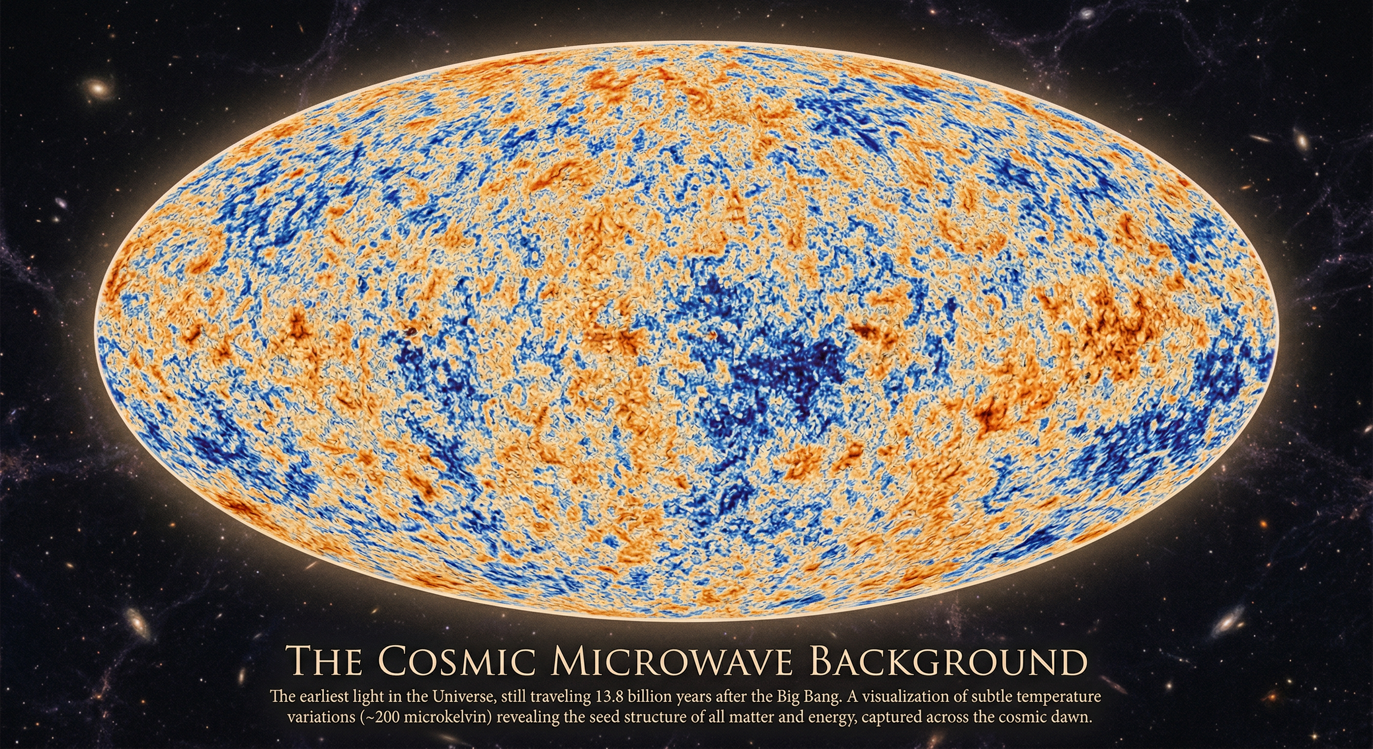 The cosmic microwave background radiation — the oldest light in the universe